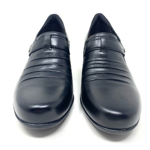 Clarks Rosalyn Nicole leather bootie black NARROW - Picture 4 of 10